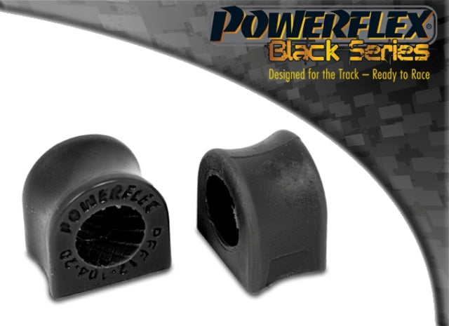 Bucse poliuretan Powerflex bara stabilizatoare 20mm, capat exterior - Citroen AX Phase 1/2, Peugeot 106 Phase 1/2 - Negru (2 buc)