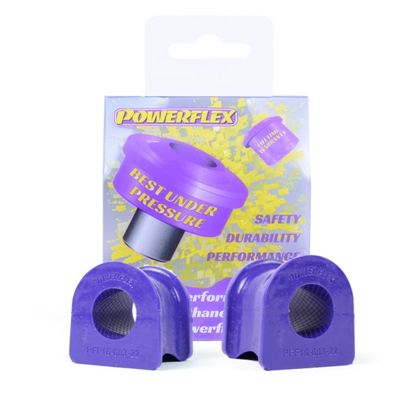 Bucse poliuretan Powerflex bara stabilizatoare fata 22mm (la sasiu) - Fiat Punto 188, Lancia Delta 836 - Mov (2 buc)