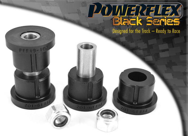 Bucsa poliuretan Powerflex brat de directie fata interioara (Negru) - Ford Fiesta