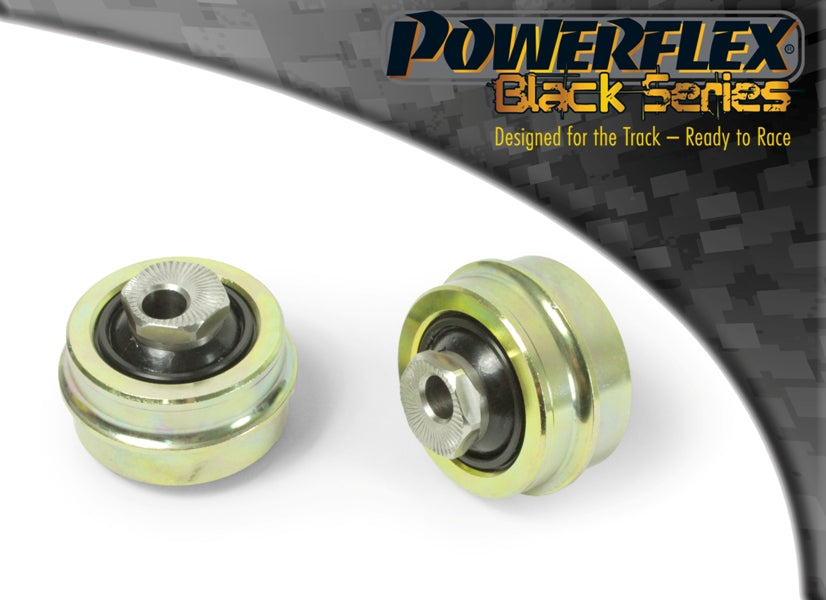 Bucse poliuretan Powerflex brat fata, prindere spate (reglabila pe caster) - Ford Fiesta MK7 - Negru (2 buc)