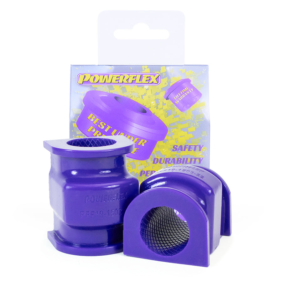 Bucsa poliuretan Powerflex bara stabilizatoare fata 22mm (la sasiu) (Mov) - Ford Fiesta