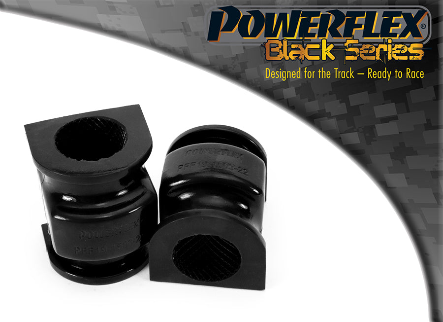Bucsa poliuretan Powerflex bara stabilizatoare fata 22mm (la sasiu) (Negru) - Ford Fiesta