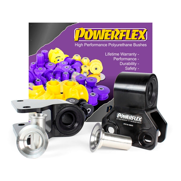 Bucsa poliuretan Powerflex spate brat fata (offset caster, anti-ridicare) (Negru) - Ford Focus, Mazda Mazda 3