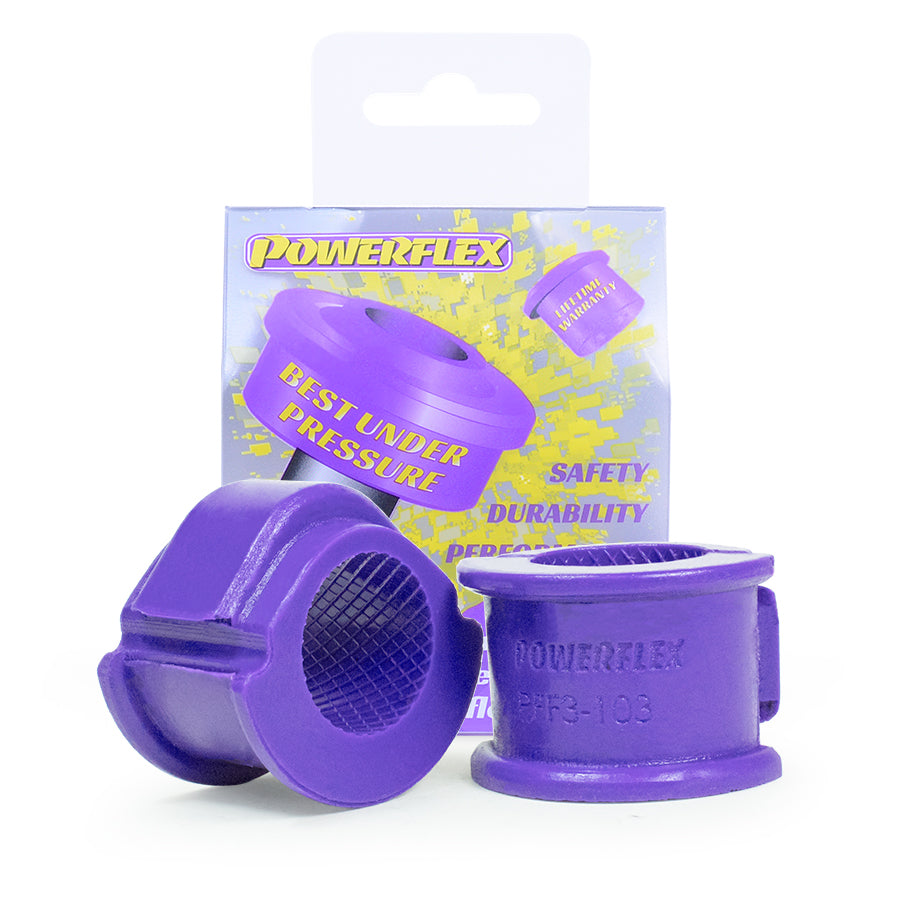 Bucse poliuretan Powerflex suport bara stabilizatoare fata 24mm - Audi 80 B3 / B4 - Mov (2 buc)