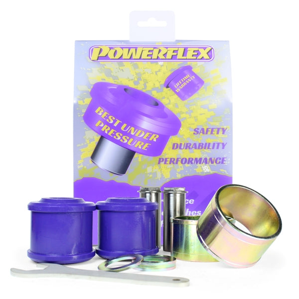 Bucse poliuretan Powerflex brat de reactie fata inferior (offset caster reglabil, la sasiu) - Audi A4 B8 / B9, S4 B8 / B9, RS4 B8 / B9, A6 C7, Porsche Macan 95B - Mov (2 buc)