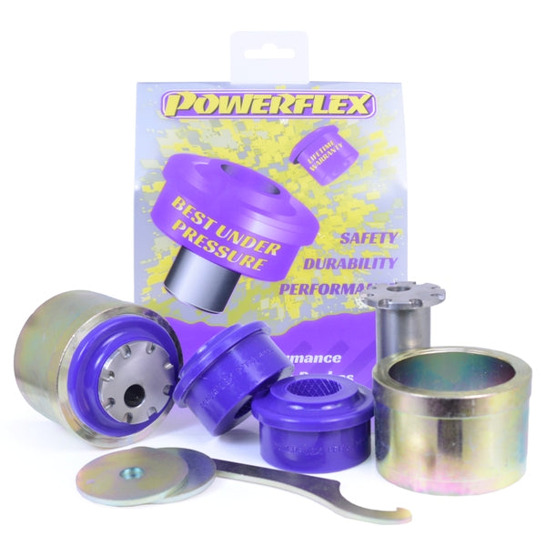Bucse poliuretan Powerflex brat de reactie fata inferior (offset caster reglabil, la sasiu) - Audi A4 B8, S4 B8, RS4 B8 - Mov (2 buc)
