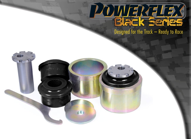 Bucse poliuretan Powerflex brat de reactie fata inferior (offset caster reglabil, la sasiu) - Audi A4 B8, S4 B8, RS4 B8 - Negru (2 buc)