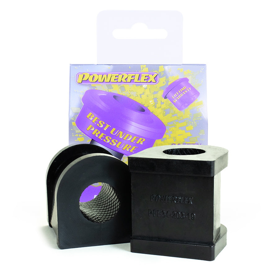 Bucse poliuretan Powerflex bara stabilizatoare fata 19mm - Lotus Elise 111 / S1 / S2, Exige S2, Tesla Roadster, Opel Speedster - Mov (2 buc)