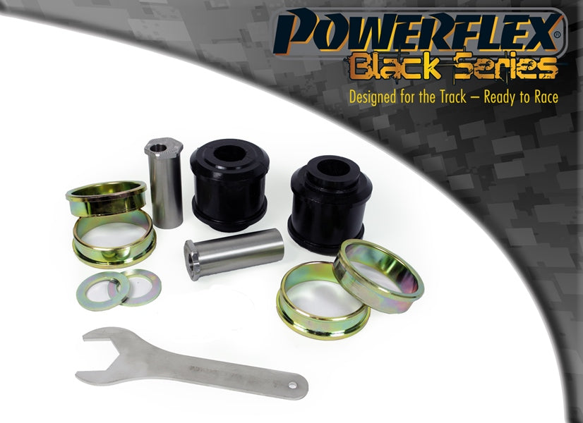 Bucsa poliuretan Powerflex interioara brat fata inferior (camber reglabil) (Negru) - Mercedes-Benz C-Class/CLK/SLK