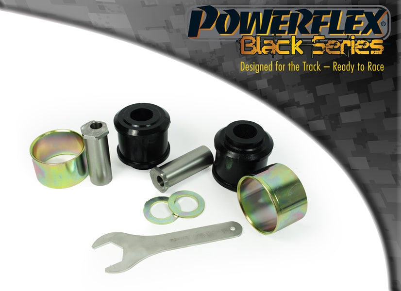 Bucsa poliuretan Powerflex interioara brat fata superior (offset caster reglabil) (Negru) - Mercedes-Benz C-Class (CL203, S203, W203, C204, W204), CLK (A209), E-Class (C207, A207, S211, W211), SLK (R171, R172)