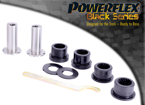 Bucse poliuretan Powerflex brat fata, prindere fata (reglabila pe camber) - Mitsubishi Lancer Evo 10 - Negru (2 buc)