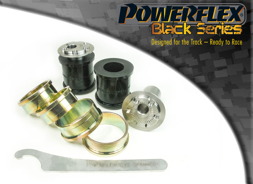 Bucsa poliuretan Powerflex brat fata (camber reglabil, la sasiu) (Negru) - BMW Seria 1/Seria 2/Seria 3/Seria 4