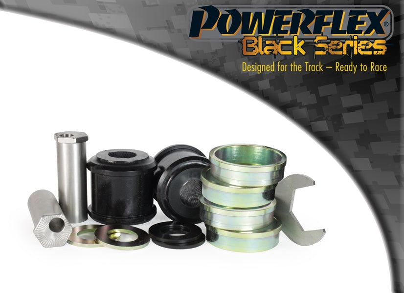 Bucse poliuretan Powerflex brat de reactie fata (offset caster reglabil) - BMW Seria 2 G87, Seria 3 G21 / G80 / G28 / G20, Seria 4 G82 / G22 / G23 / G83 - Negru (2 buc)