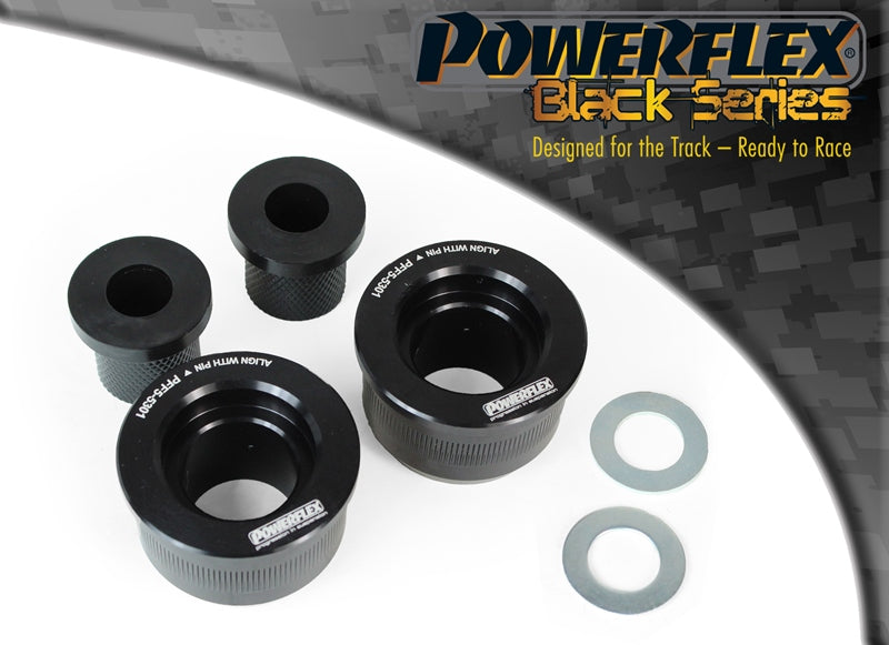Bucsa poliuretan Powerflex spate brat fata (concentrica, exterior aluminiu) (Negru) - BMW Seria 3
