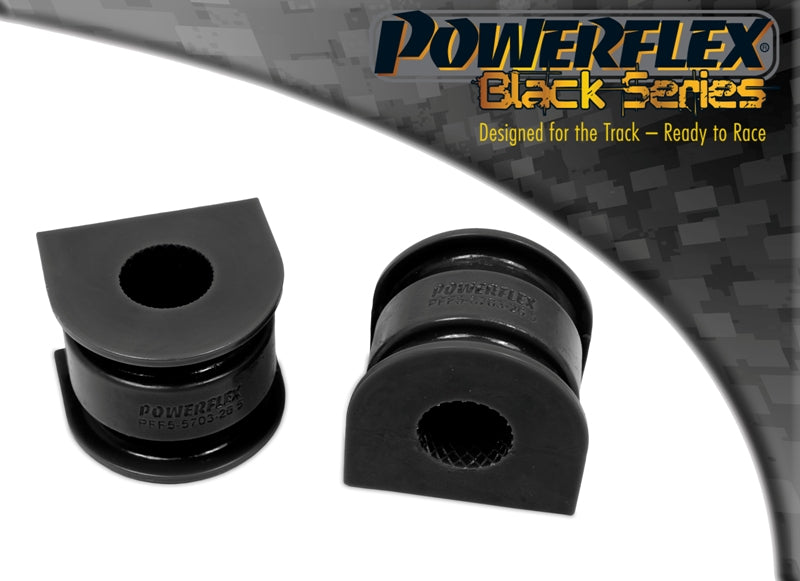 Bucsa poliuretan Powerflex suport bara stabilizatoare fata 26.5mm (Negru) - BMW Seria 3