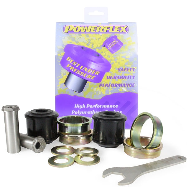 Bucse poliuretan Powerflex brat de reactie fata (offset caster reglabil, la sasiu) - BMW Seria 5 F10 / F11, Seria 6 F06 / F12 / F13 - Mov (PFF5-6001G) (2 buc)