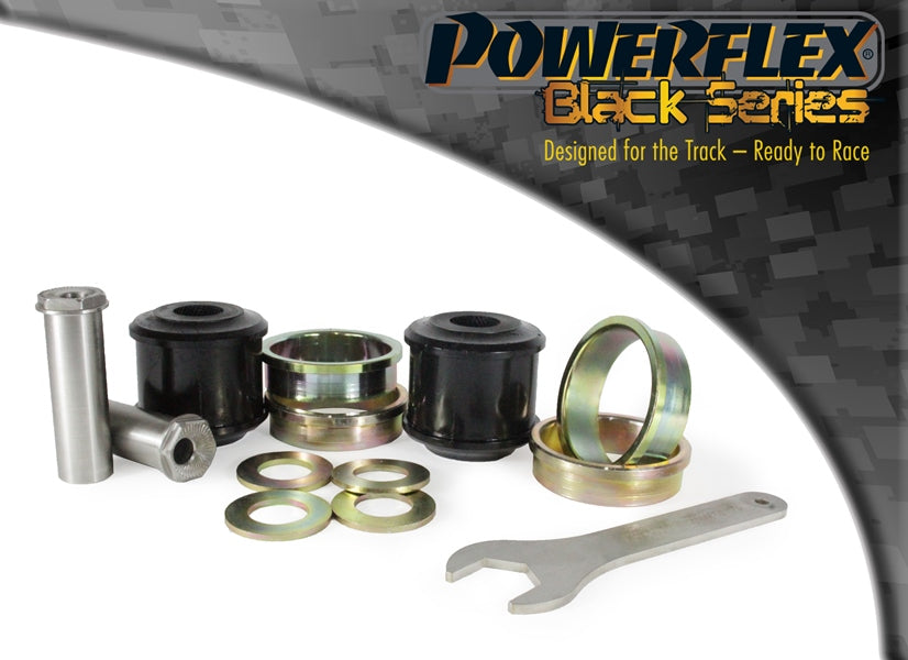 Bucse poliuretan Powerflex brat de reactie fata (offset caster reglabil, la sasiu) - BMW Seria 5 F10 / F11, Seria 6 F06 / F12 / F13 - Negru (PFF5-6001GBLK) (2 buc)