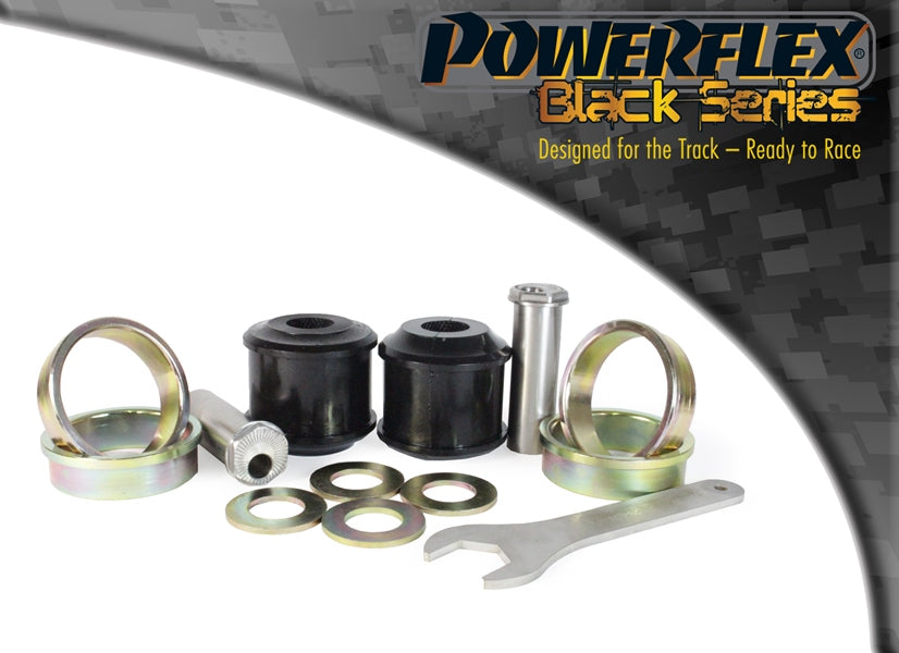 Bucse poliuretan Powerflex brat de reactie fata (offset caster reglabil, la sasiu) - BMW Seria 5 F10 / F11, Seria 6 F06 / F12 / F13 - Negru (PFF5-6201GBLK) (2 buc)