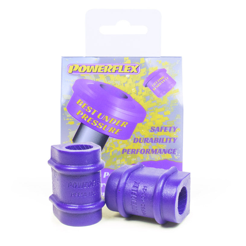 Bucse poliuretan Powerflex bara stabilizatoare 21mm - Citroen AX Phase 1/2, Saxo Phase 1/2, Peugeot 106 Phase 1/2 - Mov (2 buc)