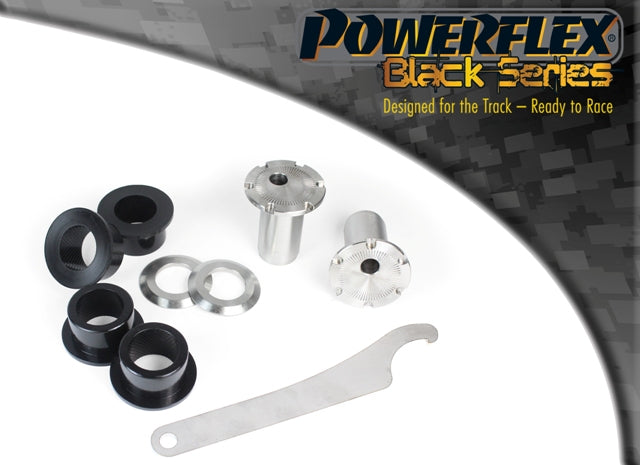 Bucsa poliuretan Powerflex interioara brat de directie fata (camber reglabil) (Negru) - Porsche 997/Boxster