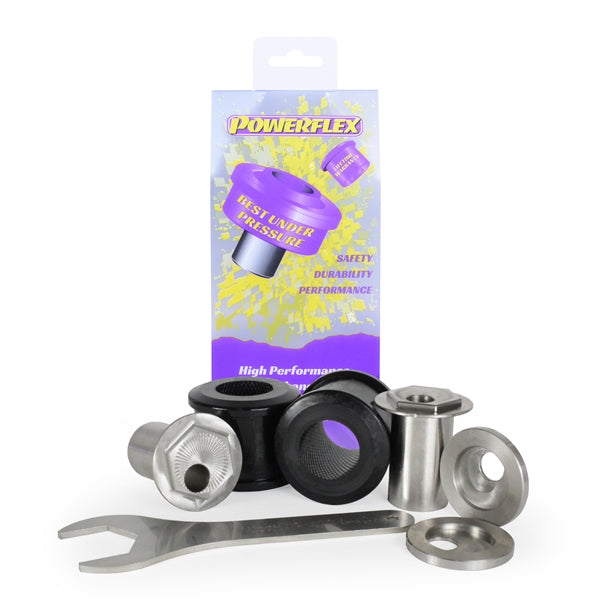 Bucsa poliuretan Powerflex exterioara brat de directie fata (offset caster reglabil) (Mov) - Porsche 997 (997), Boxster (987)