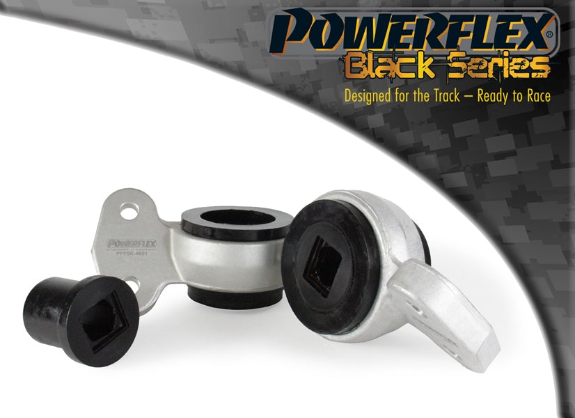 Bucse poliuretan Powerflex spate brat fata cu suport - BMW Seria 3 E46 - Negru (2 buc)