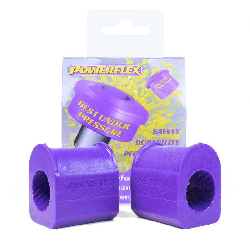 Bucse poliuretan Powerflex bara stabilizatoare fata 24mm, capat interior - Renault Clio 2 / 2 RS - Mov (2 buc)