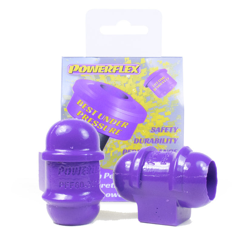 Bucse poliuretan Powerflex bara stabilizatoare fata 23mm, capat exterior - Renault Clio 1 / 1 16V / Williams / 2 / s.a. - Mov (2 buc)