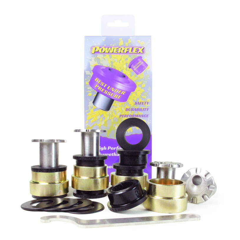 Bucse poliuretan Powerflex brat fata inferior (camber reglabil) - Renault Clio 1 / 1 16V / Williams / 2 / s.a. - Mov (4 buc)