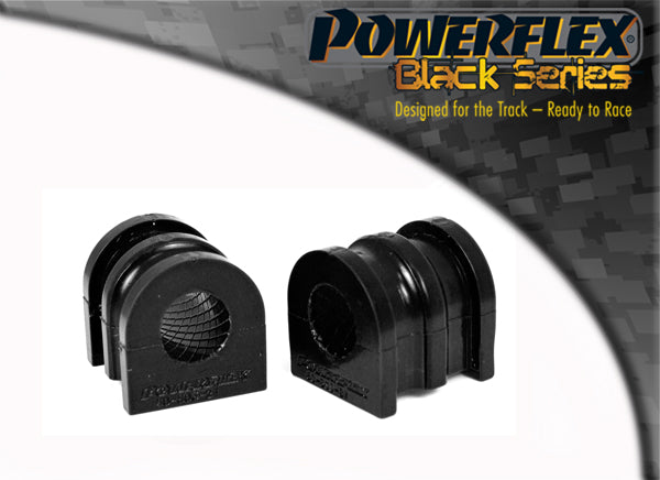 Bucse poliuretan Powerflex bara stabilizatoare fata 21mm - Renault Clio 3 RS - Negru (2 buc)