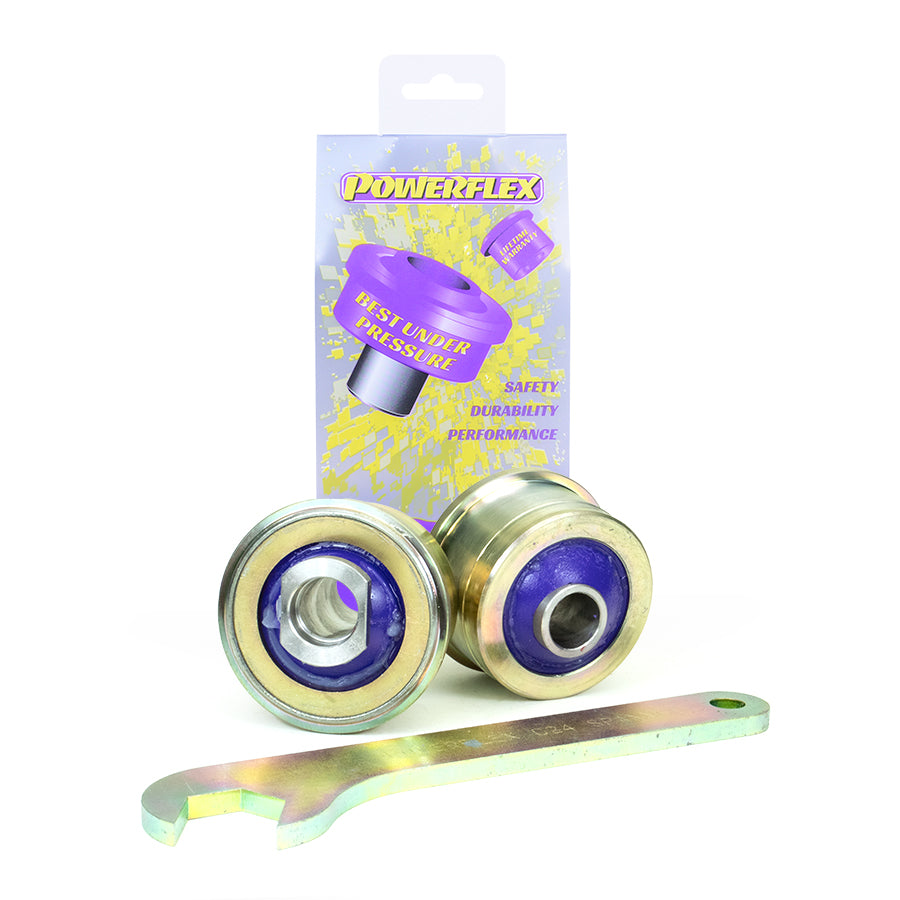 Bucsa poliuretan Powerflex spate brat fata (anti-ridicare, offset caster reglabil) (Mov) - Subaru Forester (SJ), Legacy (BL/BPS, BP)