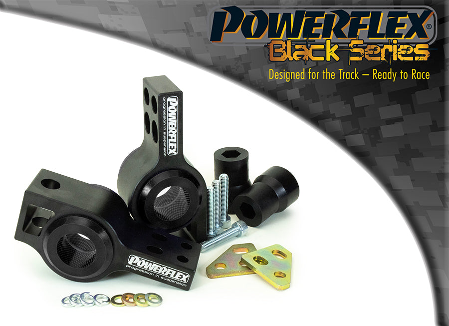 Bucsa poliuretan Powerflex spate brat fata (offset caster, anti-ridicare) (Negru) - Audi Q3/TT, Volkswagen Tiguan