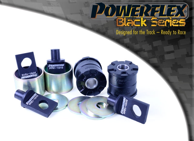 Bucsa poliuretan Powerflex brat longitudinal spate (la sasiu) (Negru) - Alfa Romeo Giulietta