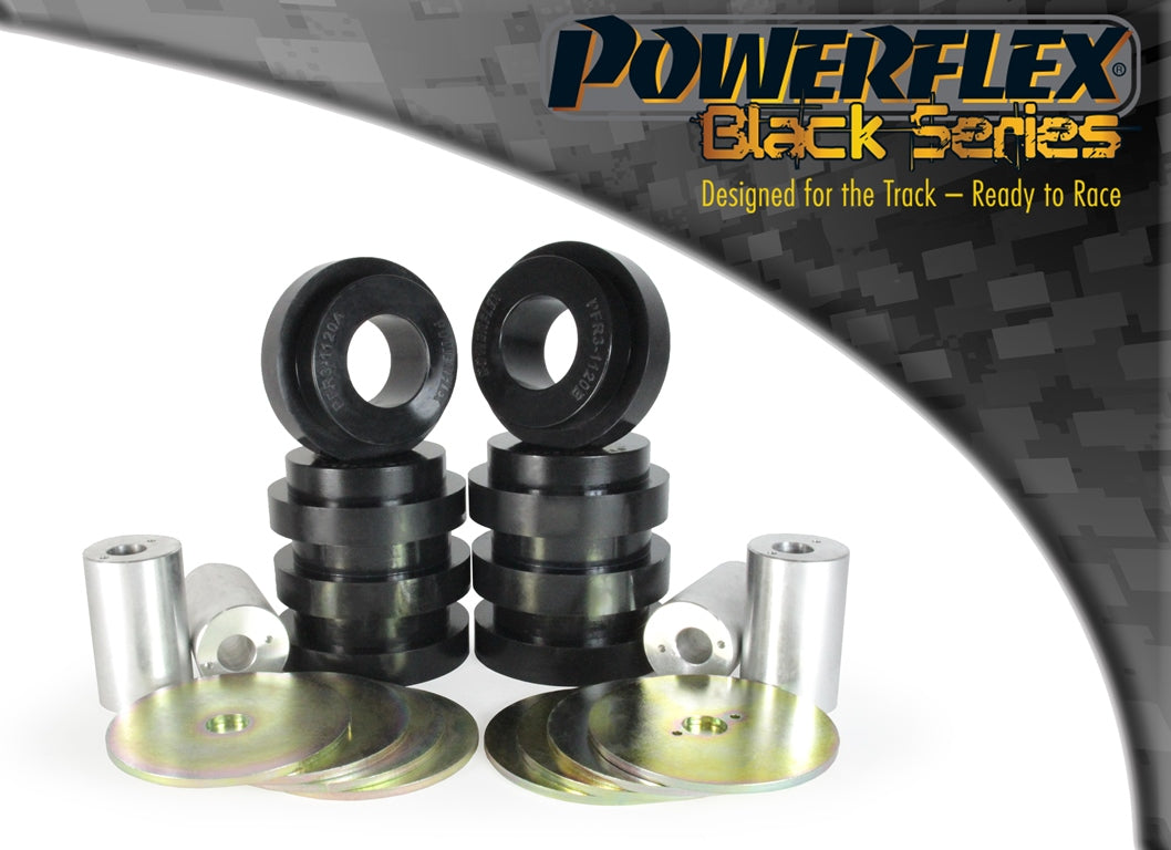 Bucsa poliuretan Powerflex suport subcadru spate (Negru) - Audi A6