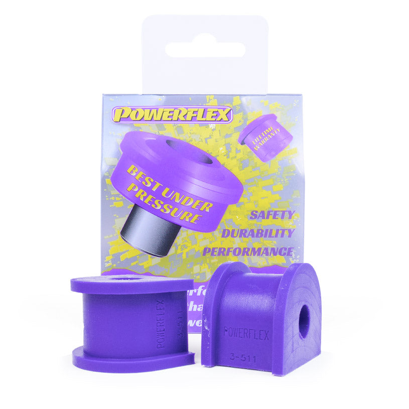 Bucsa poliuretan Powerflex suport bara stabilizatoare spate 15mm (Mov) - Audi 80, Skoda Octavia, Volkswagen Golf