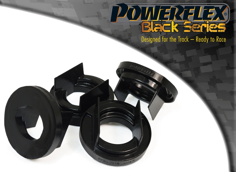 Insertie poliuretan Powerflex fata subcadru spate (Negru) - Audi A4/S4/RS4