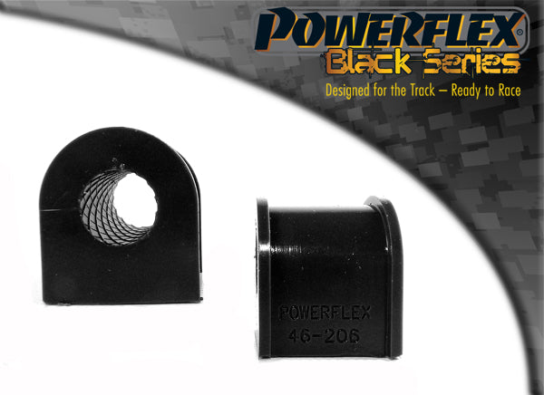 Bucsa poliuretan Powerflex bara stabilizatoare spate 18mm (Negru) - Nissan Silvia/200SX