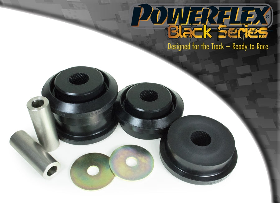 Bucsa poliuretan Powerflex fata brat longitudinal spate 80mm (Negru) - Mini Mini