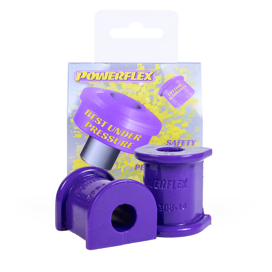 Bucsa poliuretan Powerflex suport bara stabilizatoare spate 14mm (Mov) - BMW Seria 3/Seria 5/Seria 6