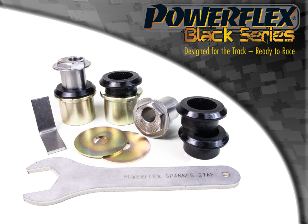 Bucsa poliuretan Powerflex exterioara brat spate superior (camber reglabil) (Negru) - Audi A3/S3/RS3/Q3/TT, Seat Altea/Leon/Toledo, Skoda Octavia, Volkswagen Golf/Jetta/Scirocco/Tiguan