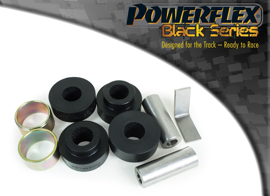 Bucsa poliuretan Powerflex interioara bara de directie spate inferior (Negru) - Audi A1/S1/A3/S3/RS3/Q3/TT, Seat Leon, Skoda Octavia, Volkswagen Golf/Jetta/Passat