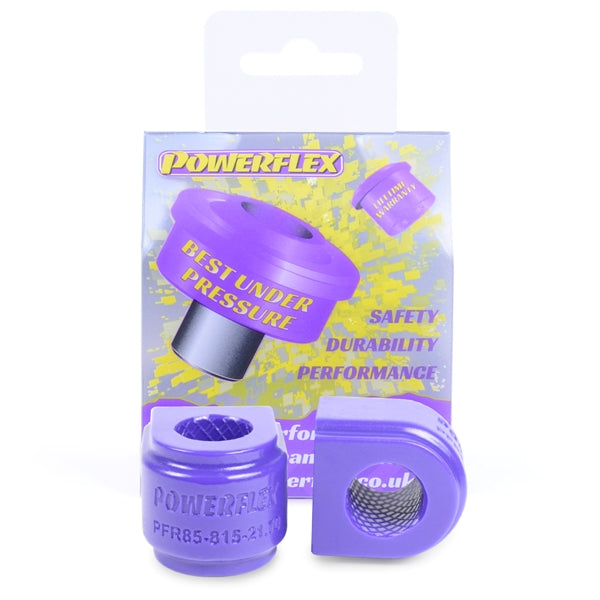 Bucsa poliuretan Powerflex bara stabilizatoare spate 21.7mm (Mov) - Audi A3/S3/RS3/Q3/TT, Seat Leon, Skoda Octavia, Volkswagen Golf/Tiguan