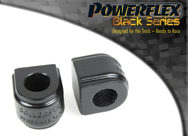 Bucsa poliuretan Powerflex bara stabilizatoare spate 21.7mm (Negru) - Audi A3/S3/RS3/Q3/TT, Seat Leon, Skoda Octavia, Volkswagen Golf/Tiguan