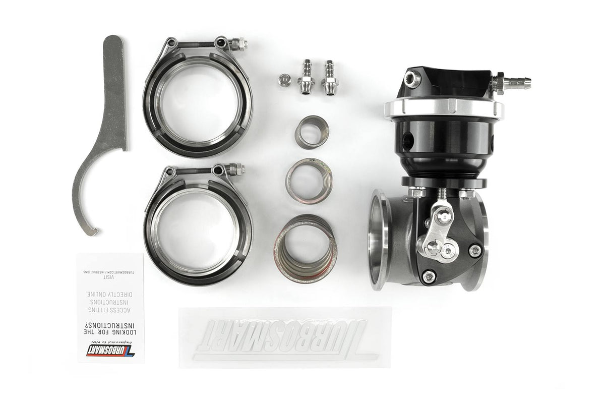 Wastegate extern pneumatic Turbosmart Straight Gate 6 psi, negru - TS-0565-1762