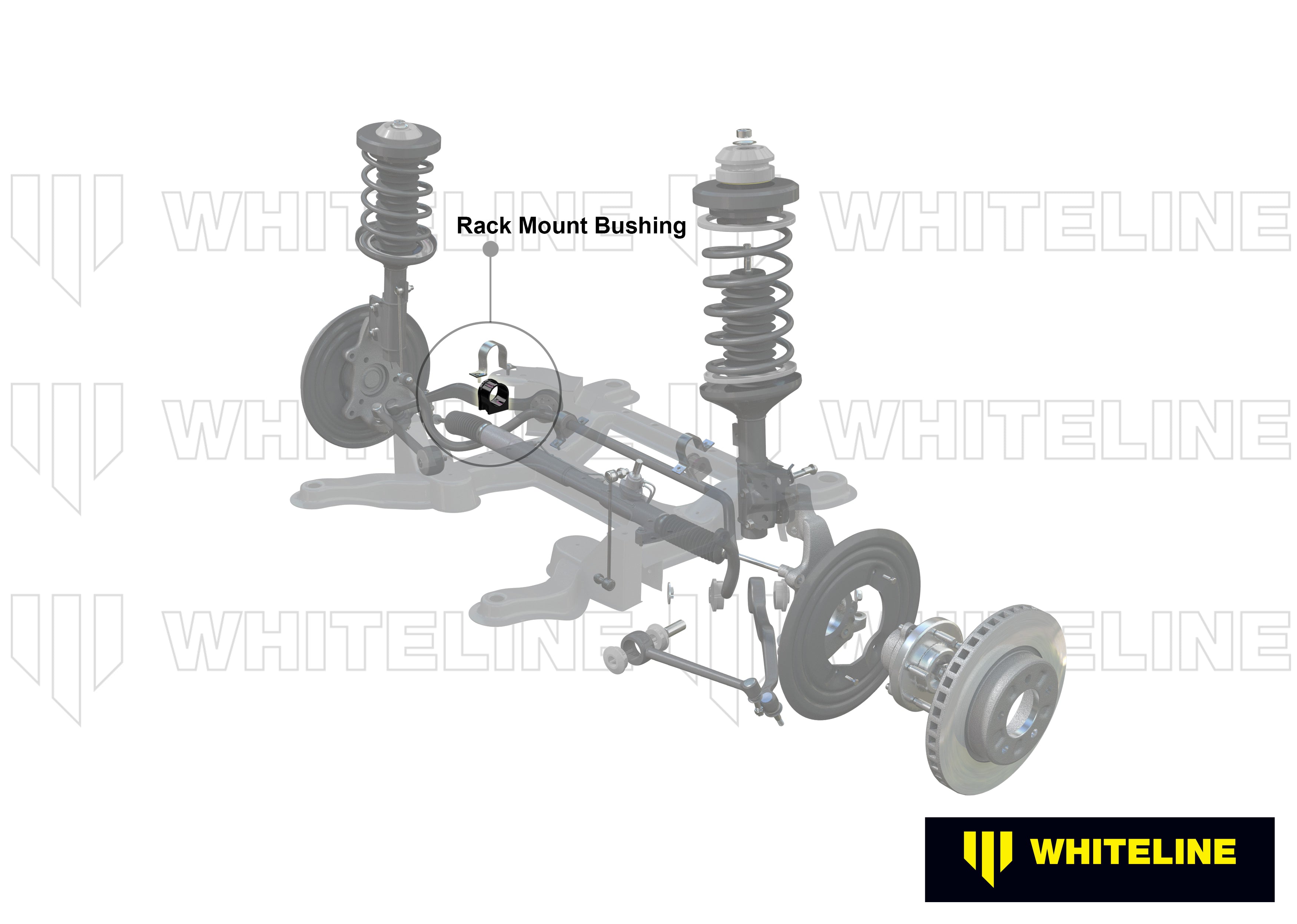 Set bucsi suport caseta directie Whiteline pentru Chevrolet Camaro - W13149