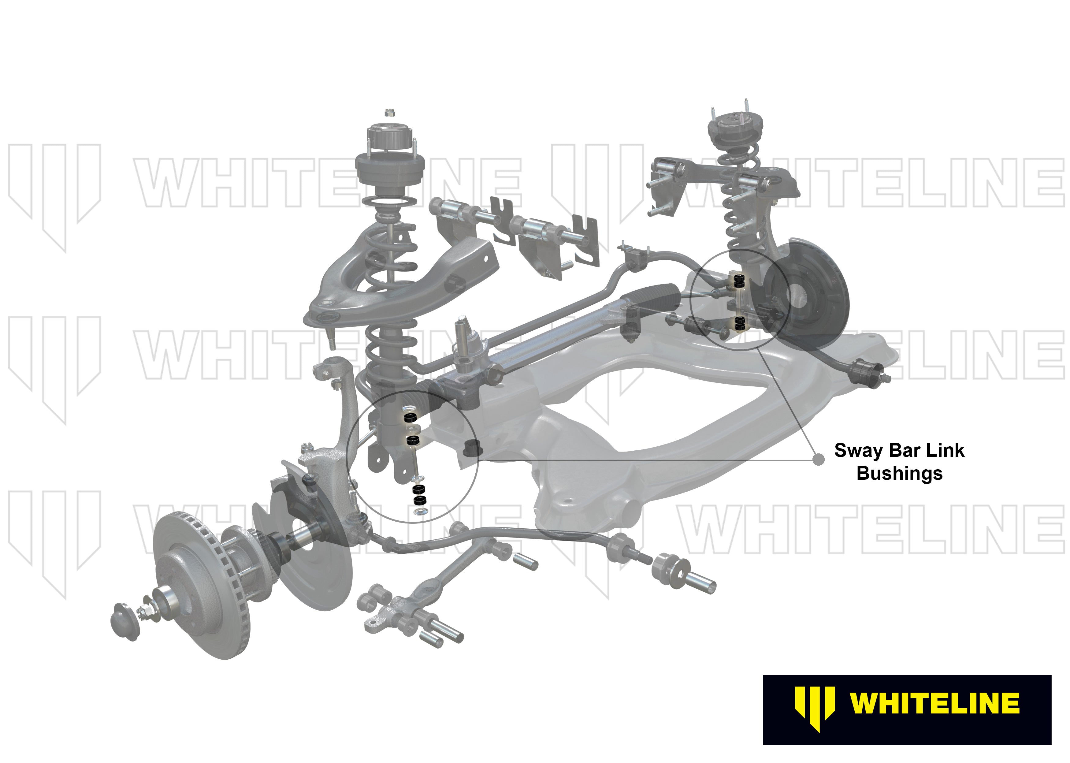 Bieleta antiruliu set bucsi Whiteline pentru Ford Ltd - W21865