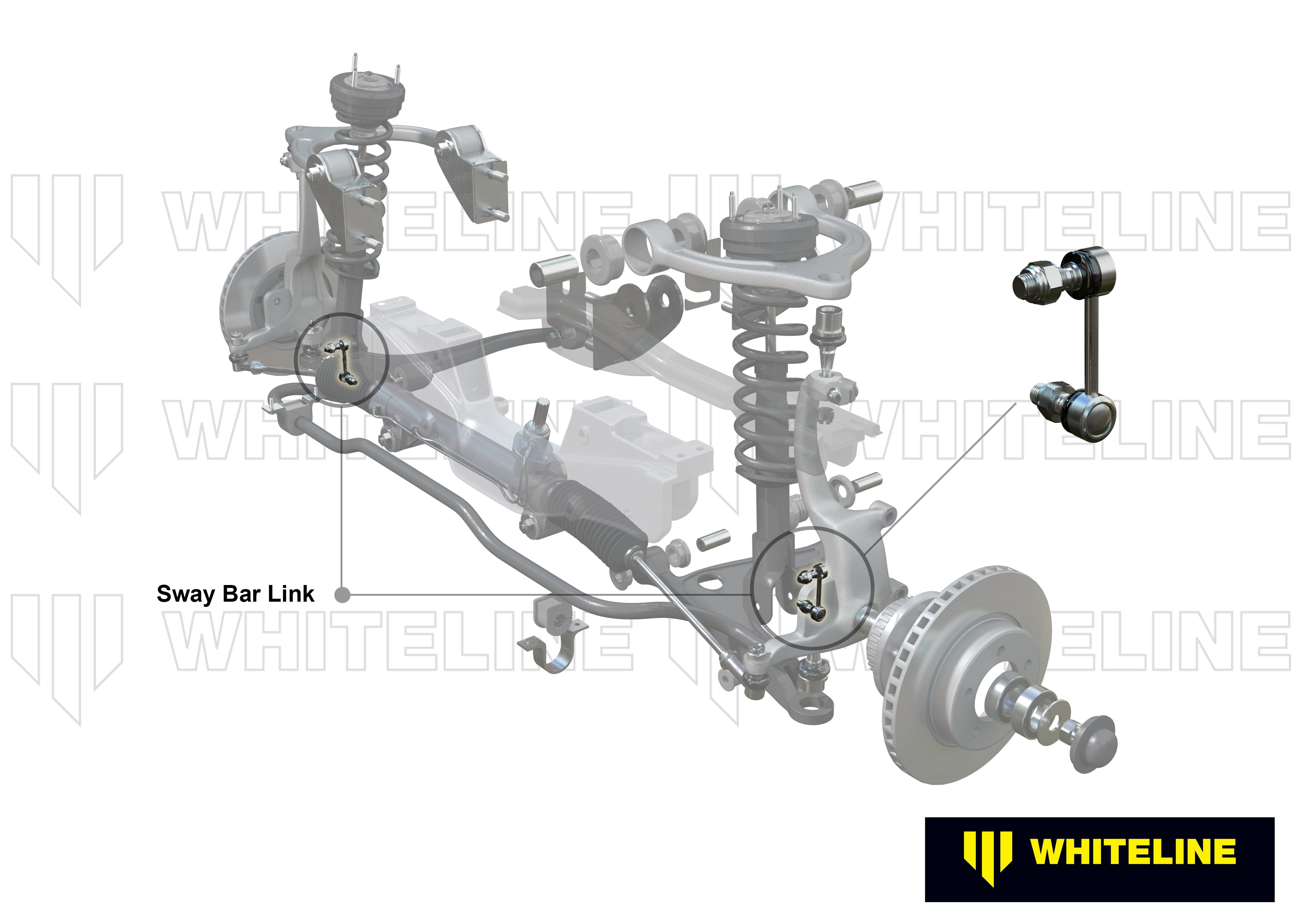Set bielete antiruliu Whiteline pentru Ford Ltd / Universal Products Sway Bar Products - W23253