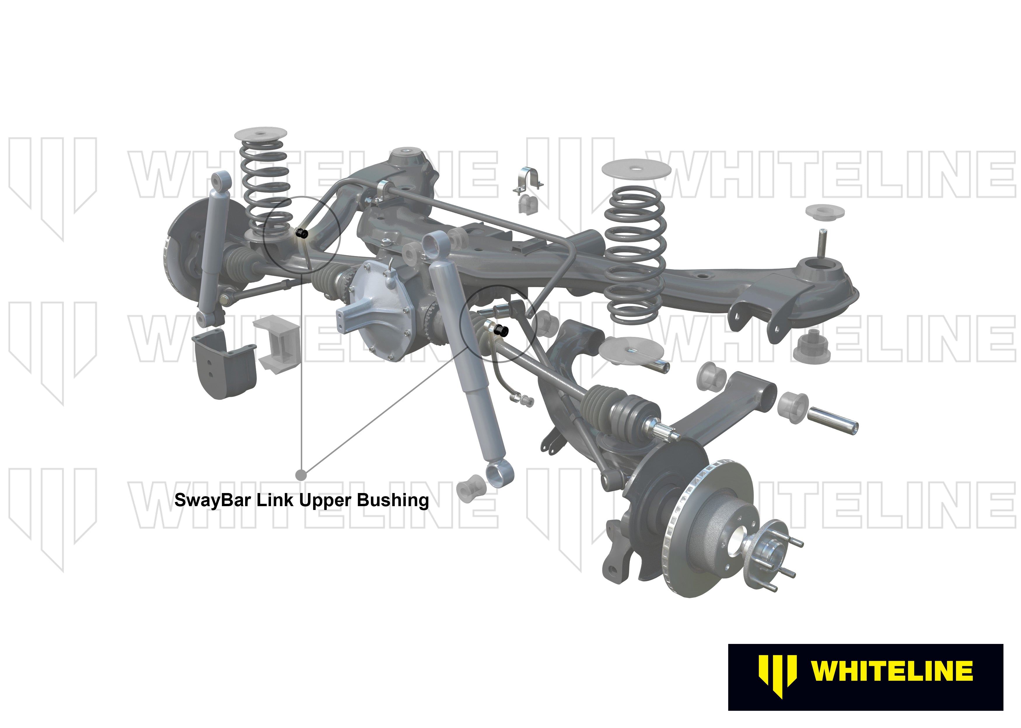 Bieleta antiruliu upper set bucsi Whiteline pentru Opel Calibra - W23367