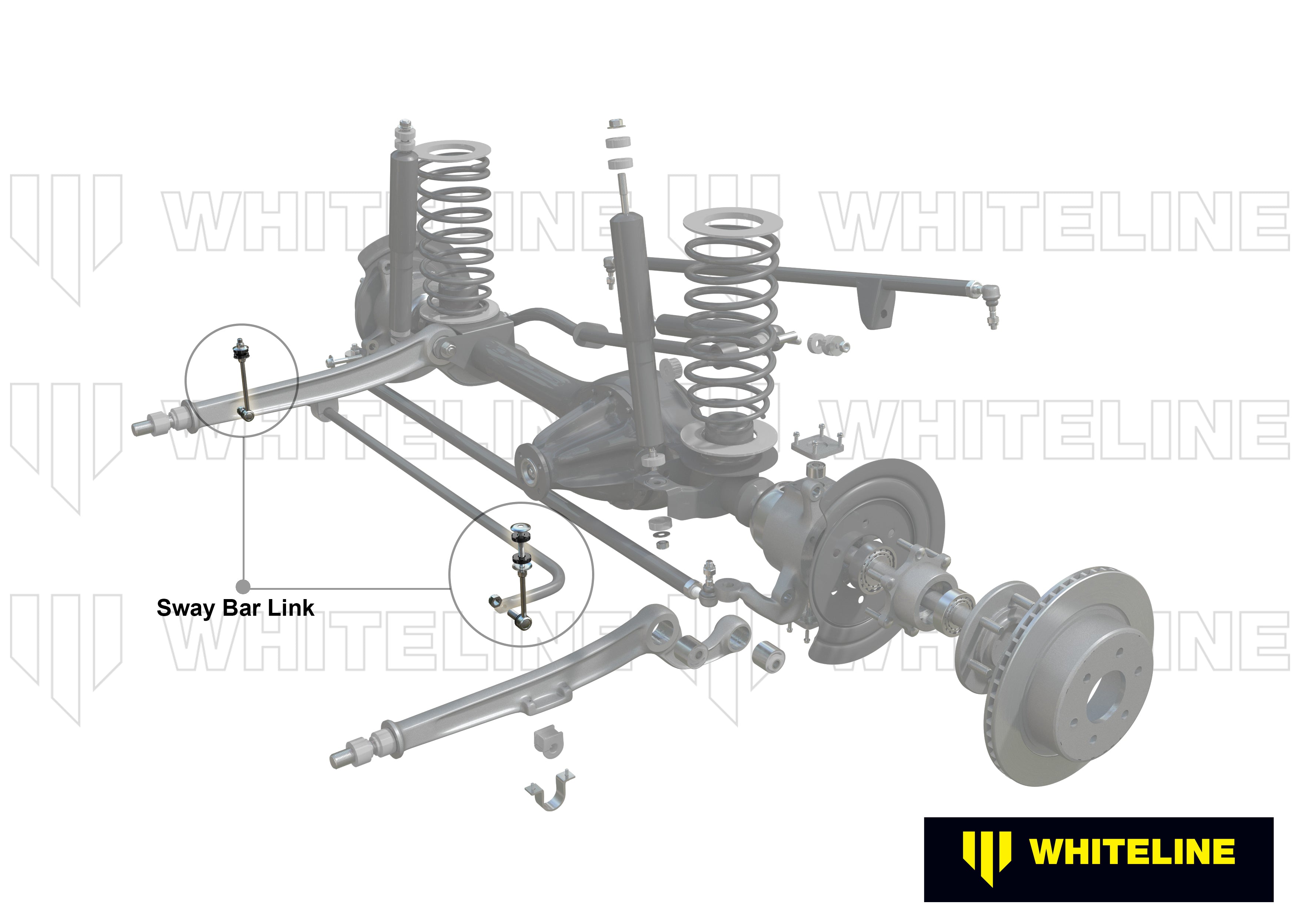 Set bielete antiruliu Whiteline pentru Nissan Patrol / Universal Products Sway Bar Products - W23438