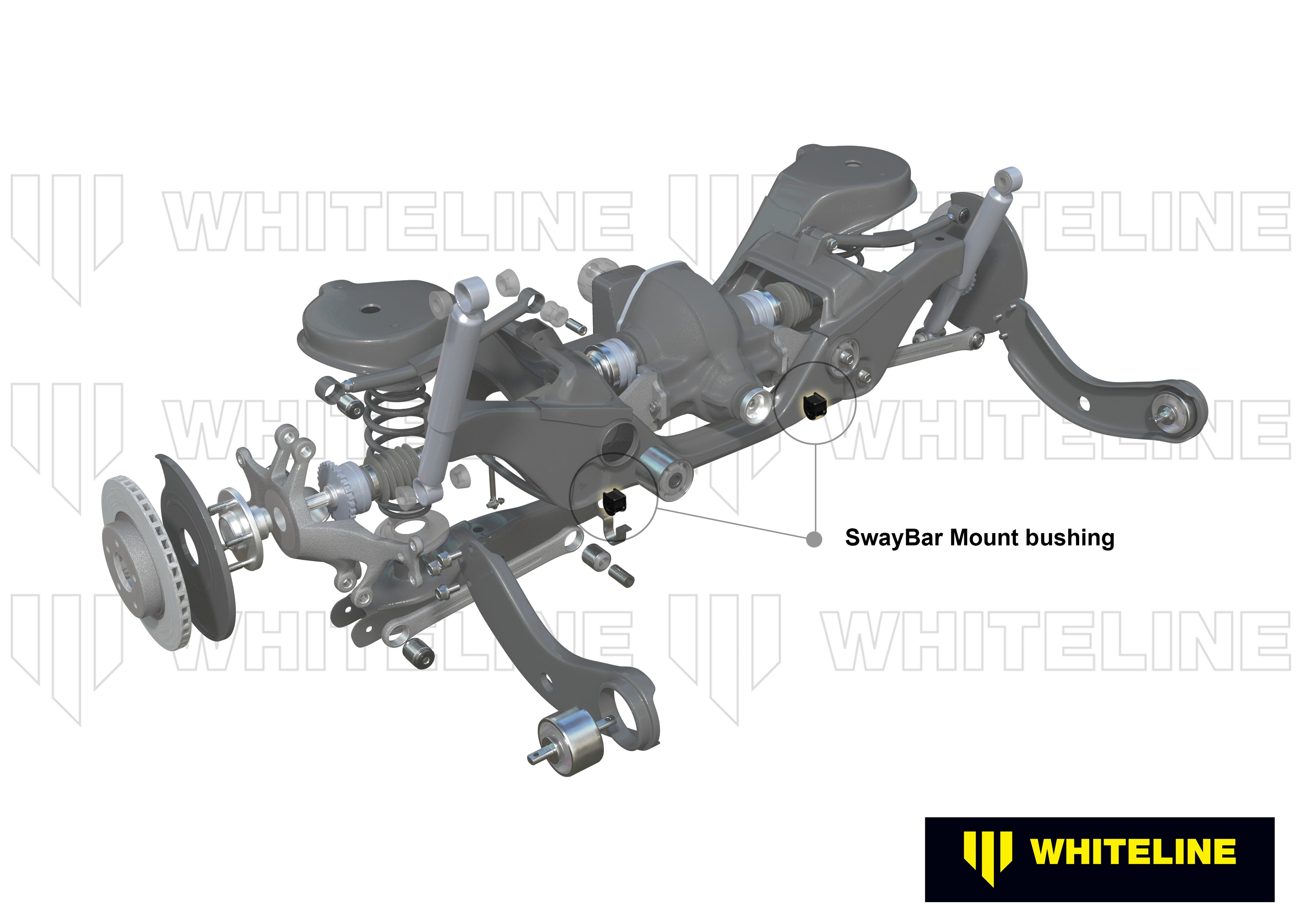 Set bucse suport bara stabilizatoare 18mm Whiteline pentru Audi A3 / Seat Altea / Skoda Octavia / Vw Cc - W23620